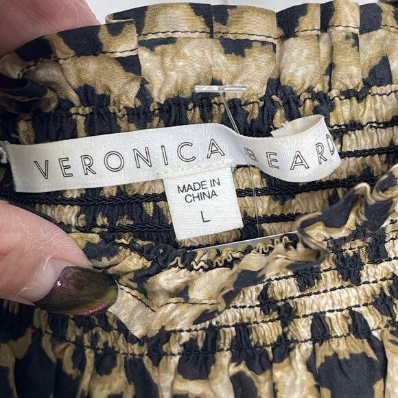 Veronica Beard Arcis Mini dress Animal Print Size Large - Picture 5 of 6